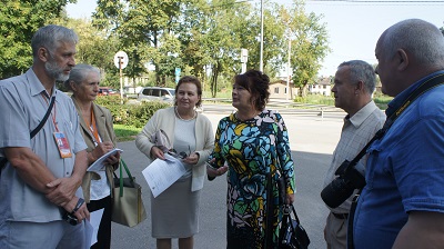 Участники проекта "Великий Исток" обсуждают с Главой Вышневолоцкого района Натальей Петровной Рощиной вопросы сотрудничества